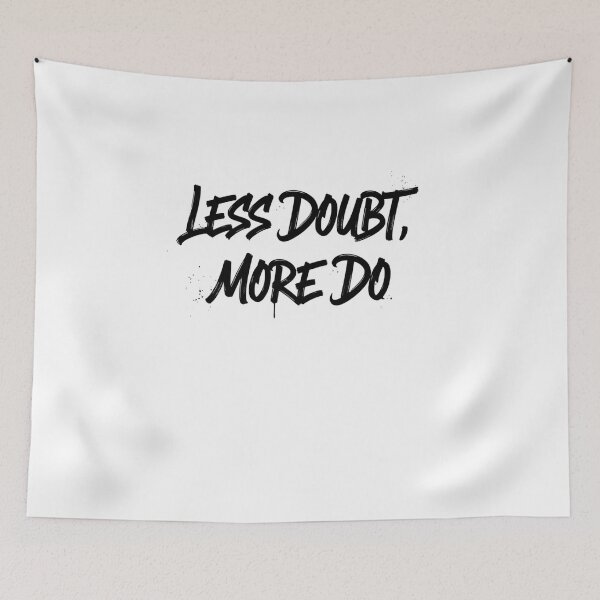 Item preview, Less Doubt More Do – Bold Graffiti Brush Script | Motivational Street Design designed and sold by Happyfreedom.