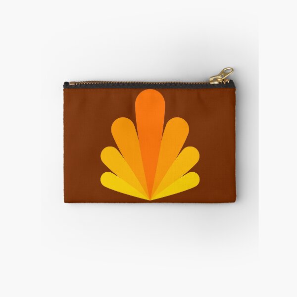 Item preview, Retro 70s abstract orange and yellow autumn leaf designed and sold by Andrew Orchard Design.
