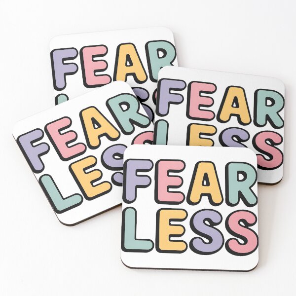 Item preview, Fearless Bold Pastel Motivational Typography designed and sold by Teenidesign .
