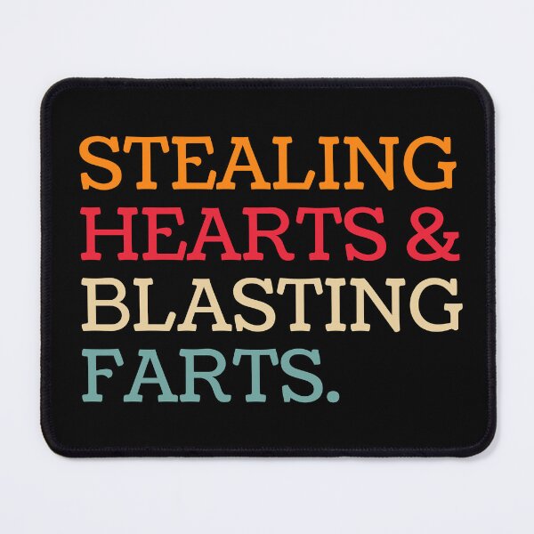 Item preview, Stealing Hearts & Blasting Farts Husband Wife Humor Gift designed and sold by MouDantArts.