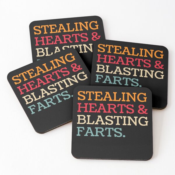 Item preview, Stealing Hearts & Blasting Farts Husband Wife Humor Gift designed and sold by MouDantArts.