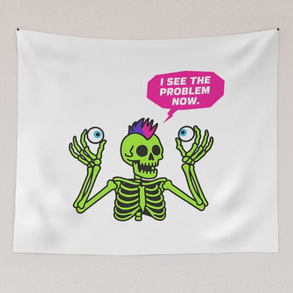 Item preview, Funny Skeleton I See The Problem Now Halloween designed and sold by Mason-Pride.