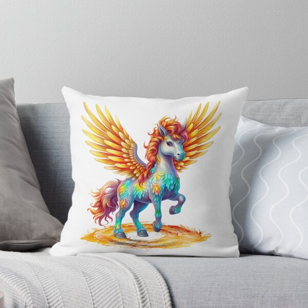 Item preview, Beautiful pegasus with golden wings, fantasy art designed and sold by LoneAngel.