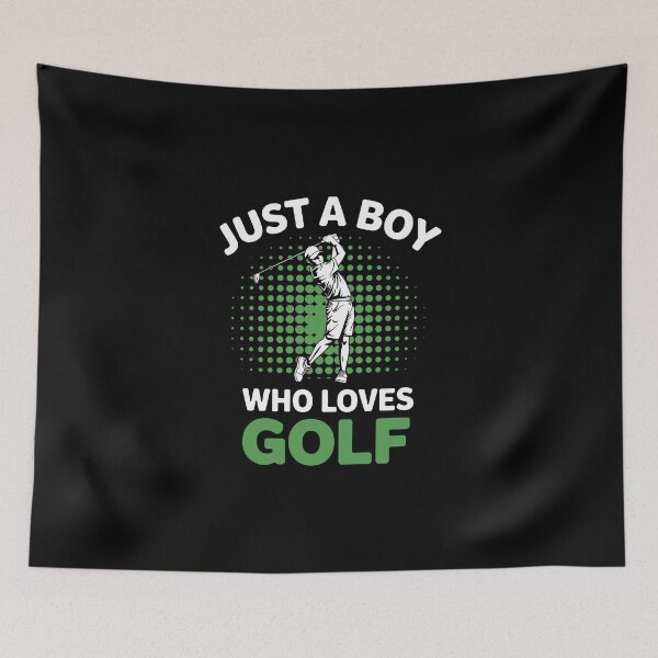 Item preview, Just a Boy Who Loves Golf designed and sold by jkrphoto.