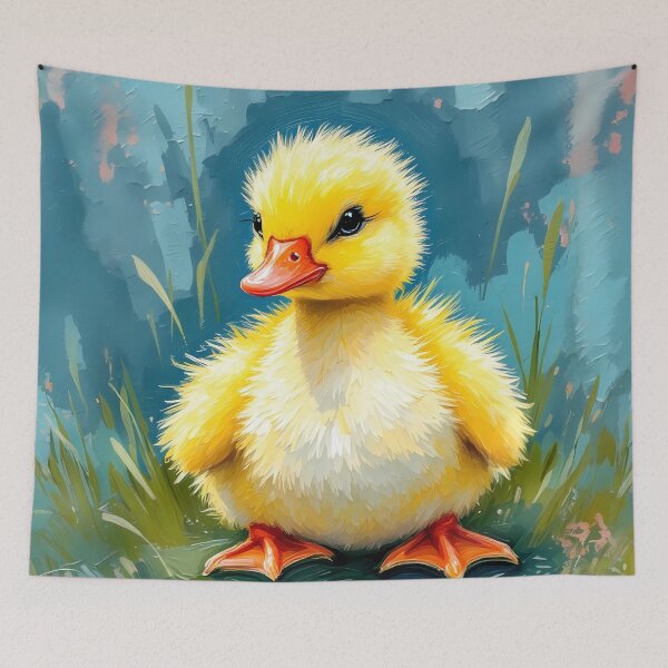 Item preview, Fluffy Yellow Duckling designed and sold by roxysnextgenart.