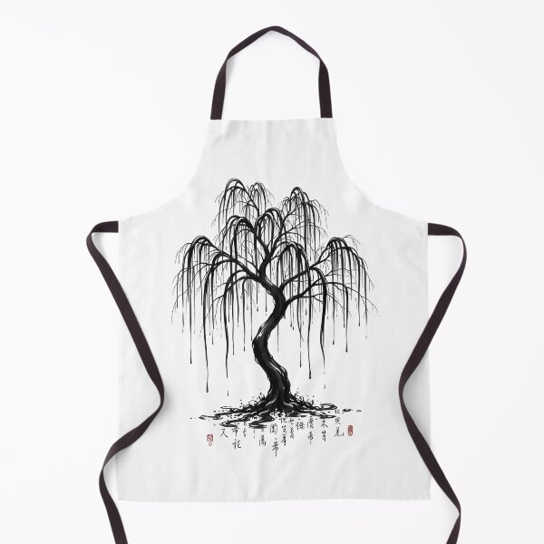 Item preview, Ink Weeping Willow — Sumi-e Elegy designed and sold by VoidBloom Studio.