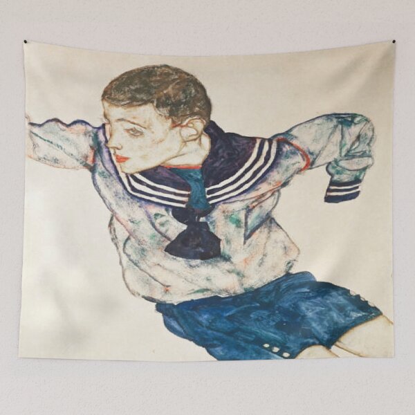 Item preview, Boy in sailor suit designed and sold by SharonTheFirst.