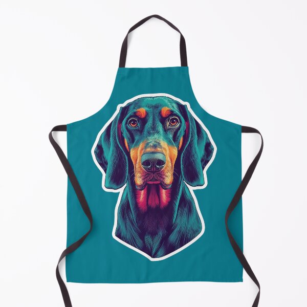 Item preview, Bluetick Coonhound in Psychedelic Harmony – Vibrant Pop Art Dog Portrait designed and sold by ArtivaNest.