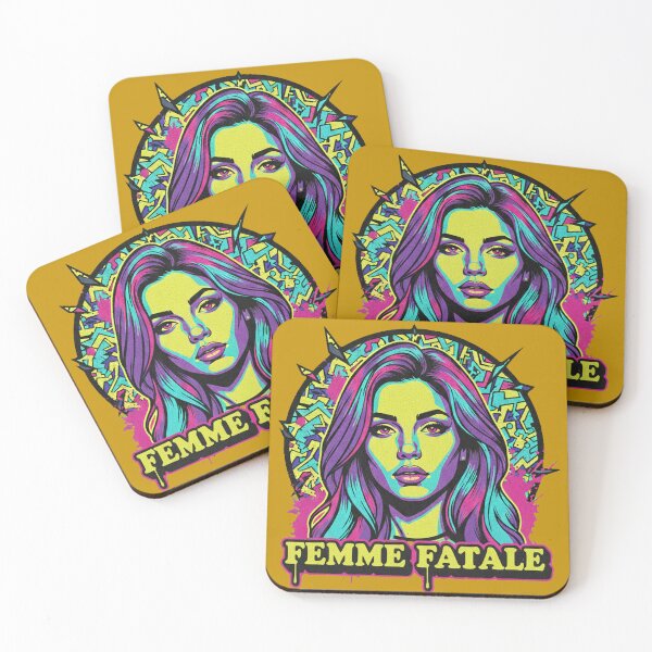 Artikelvorschau, Femme Fatale Neon Pop Art entworfen und verkauft von arosanodesign.