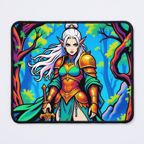 Item preview, Comic-style Female Elven Warrior designed and sold by Fanta-sticky.