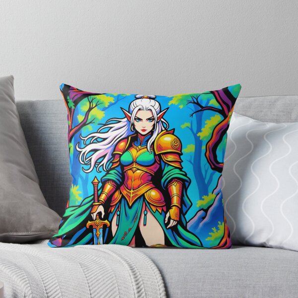 Item preview, Comic-style Female Elven Warrior designed and sold by Fanta-sticky.