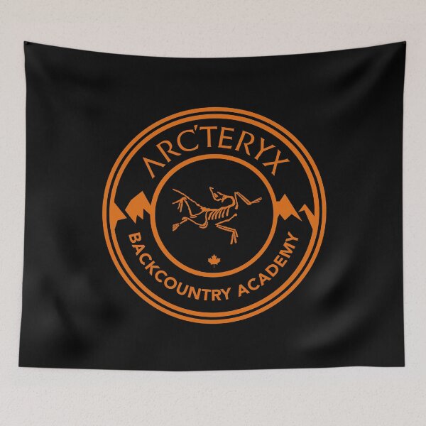 Item preview, The Orange Archaeopteryx Fossil Inside a Circle of Backcountry Academy designed and sold by Orinoriant.