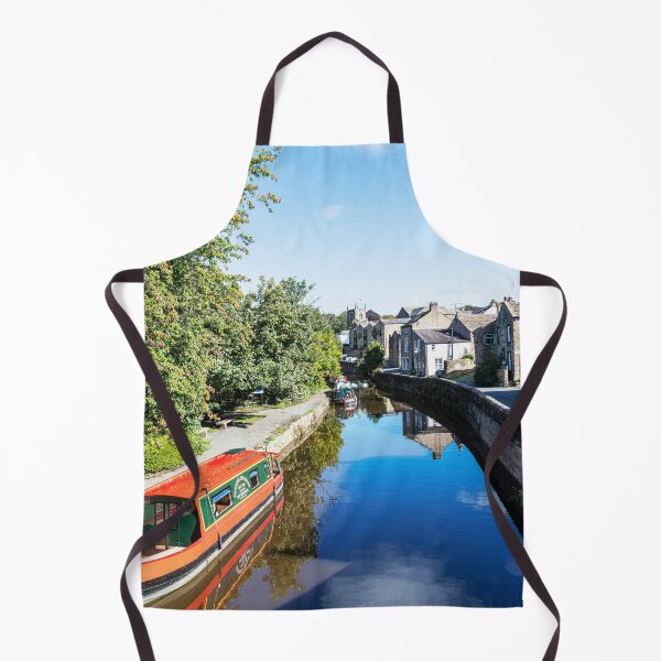 Item preview, Colorful Narrowboat in Tranquil Setting On Skipton Canal, Yorkshire, England designed and sold by Paul Thompson Photography.