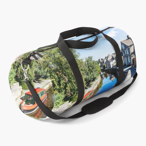 Item preview, Colorful Narrowboat in Tranquil Setting On Skipton Canal, Yorkshire, England designed and sold by Paul Thompson Photography.