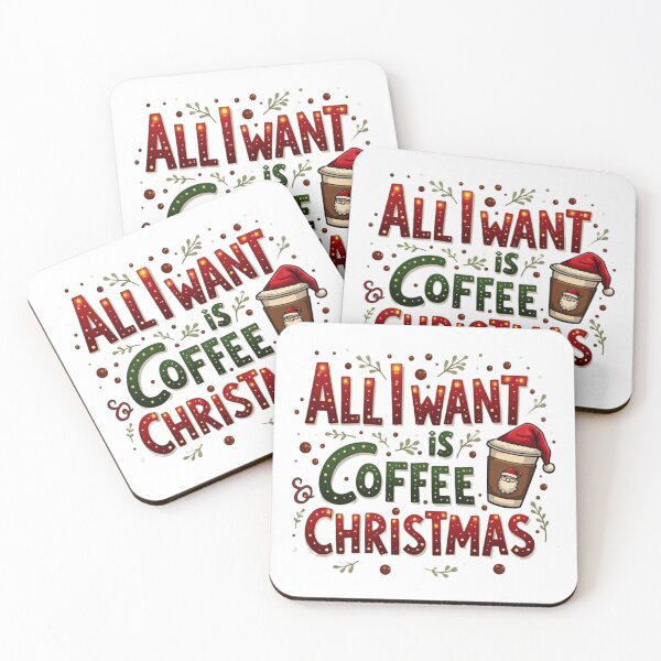 Item preview, All I Want Is Coffee & Christmas. Cozy Holiday Coffee Lover Quote Design designed and sold by Aarvya Fashion Club ( A.F.C ).