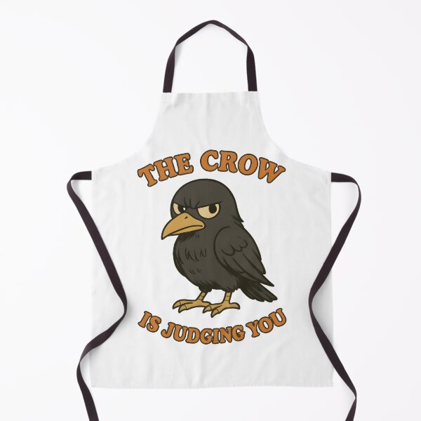 Item preview, The Crow Is Judging You – Funny Kawaii Crow Art, Cute Sarcastic Bird Design designed and sold by OsasChild.