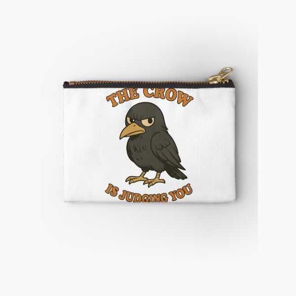 Item preview, The Crow Is Judging You – Funny Kawaii Crow Art, Cute Sarcastic Bird Design designed and sold by OsasChild.
