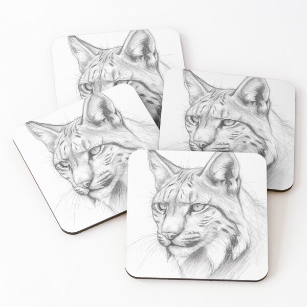 Item preview, Lynx Pencil Drawing designed and sold by Leon Woods Pencil Art.