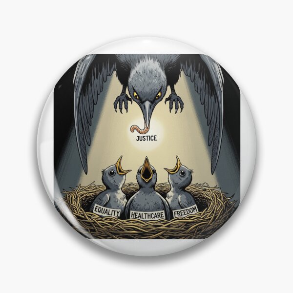 Item preview, Justice Equality Freedom Healthcare Feminist - Activist Bird 3 designed and sold by ramith-concept.
