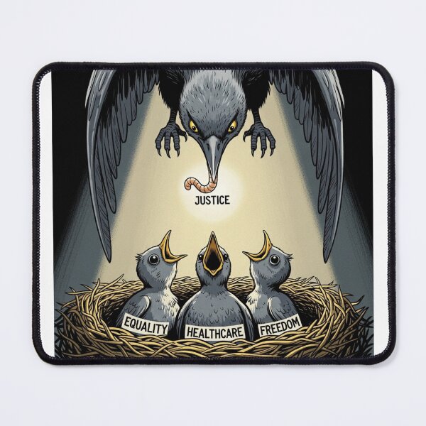 Item preview, Justice Equality Freedom Healthcare Feminist - Activist Bird 3 designed and sold by ramith-concept.