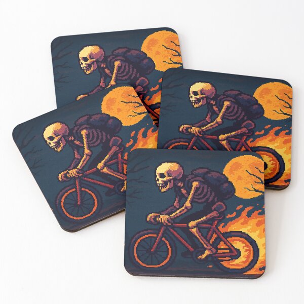 Item preview, Flaming Halloween Skeleton Ride designed and sold by I3ackSmall.
