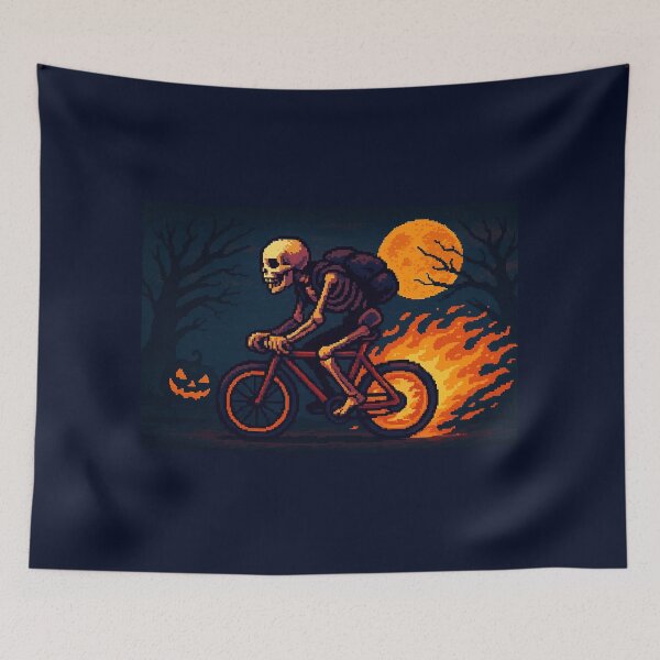 Item preview, Flaming Halloween Skeleton Ride designed and sold by I3ackSmall.