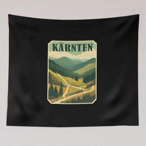 Item preview, Carinthia retro motif designed and sold by blankshirt.