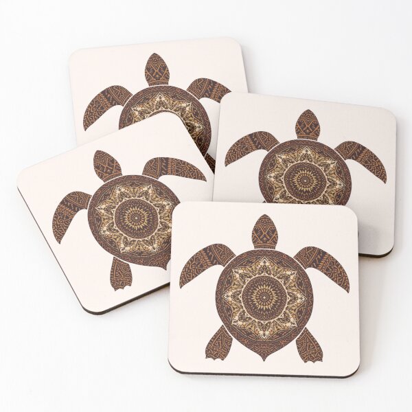 Item preview, Tribal Earth Turtle – Geometric Animal Design with Sacred Patterns designed and sold by TheDreamAtelier.