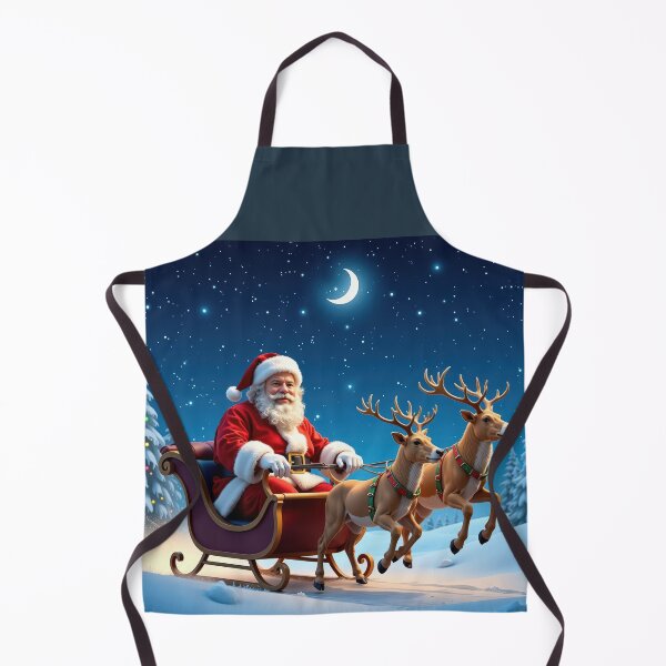 Item preview, Santa Claus on a Sleigh During Christmas Eve designed and sold by christmas-xmas.
