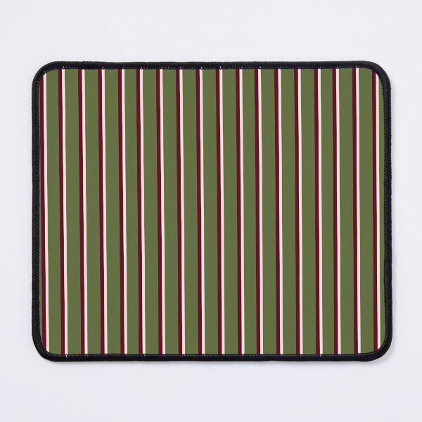 Item preview, Olive Green and Thin White and Burgundy Stripes Pinstripes designed and sold by OneThreeSix.