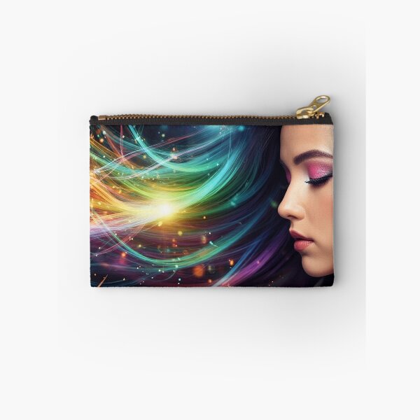 Item preview, Ethereal Woman with a Wave of Cosmic Light designed and sold by RAINBOWGLASS.