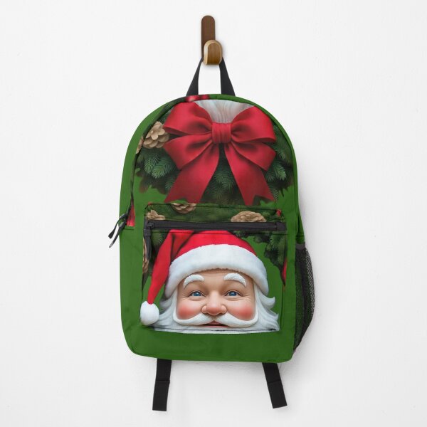Item preview, Christmas Wreath with Happy Santa Claus Face designed and sold by christmas-xmas.
