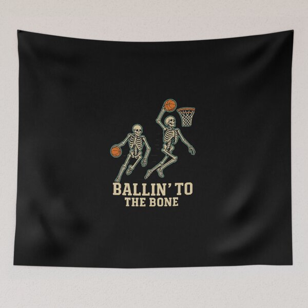 Item preview, Ballin’ To The Bone – Funny Skeleton Basketball  designed and sold by PhilllandArt.