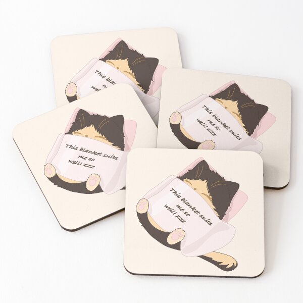 Item preview, cute cat sleeps under the blanket and says how it suits him designed and sold by AchtungStudio.