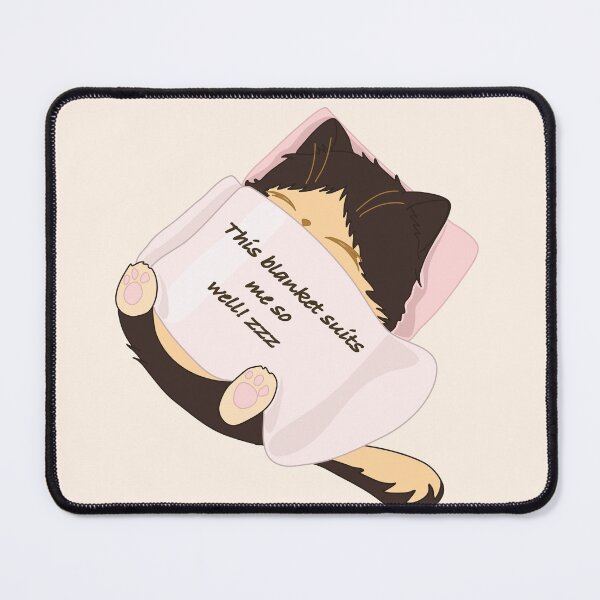 Item preview, cute cat sleeps under the blanket and says how it suits him designed and sold by AchtungStudio.