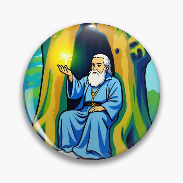 Item preview, Old Wizard In A Tree - Simple Cartoon Style designed and sold by Fanta-sticky.
