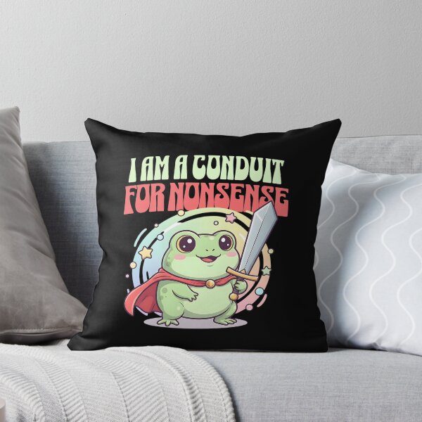 Item preview, I Am A Conduit For Nonsense Cute Kawaii Frog designed and sold by dudelinart.