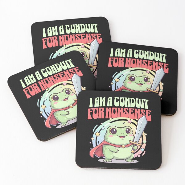 Item preview, I Am A Conduit For Nonsense Cute Kawaii Frog designed and sold by dudelinart.