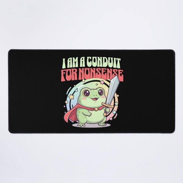 Item preview, I Am A Conduit For Nonsense Cute Kawaii Frog designed and sold by dudelinart.