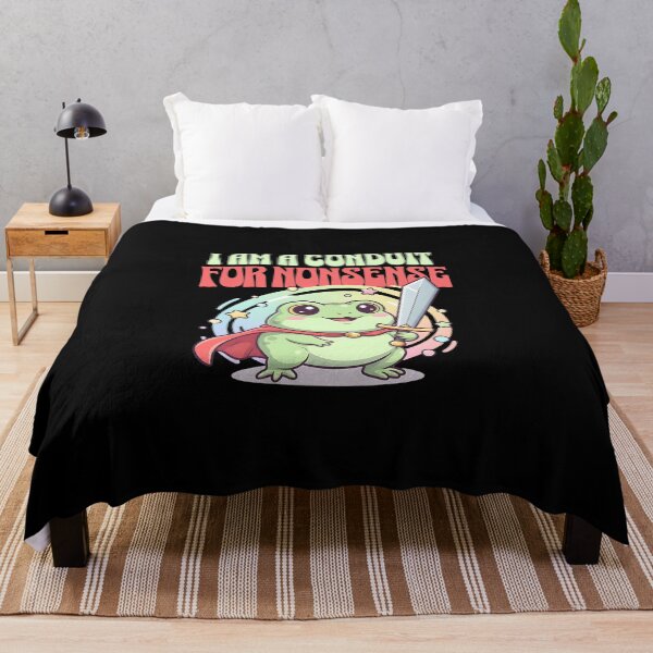 Item preview, I Am A Conduit For Nonsense Cute Kawaii Frog designed and sold by dudelinart.