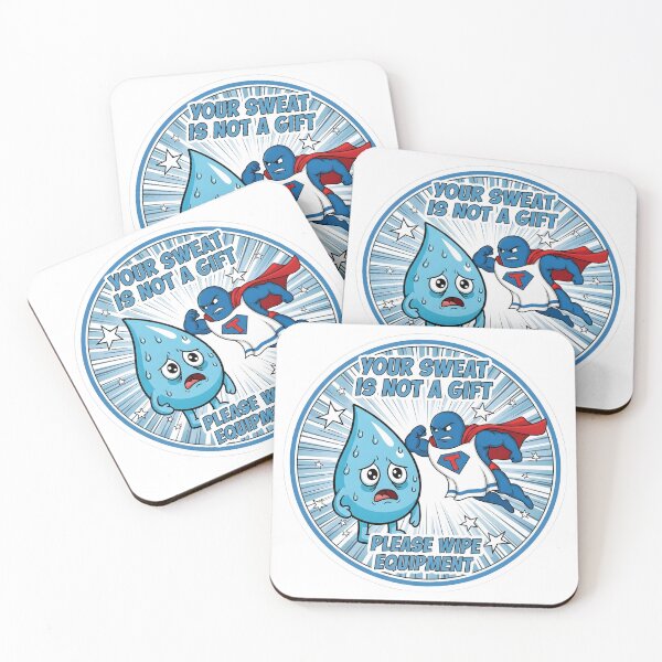 Item preview, Your Sweat Not A Gift Please Wipe Equipment Sticker - Funny Gym Sign - Fitness Humor designed and sold by SewRed.