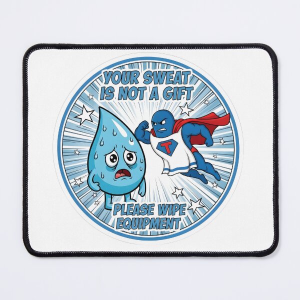 Item preview, Your Sweat Not A Gift Please Wipe Equipment Sticker - Funny Gym Sign - Fitness Humor designed and sold by SewRed.