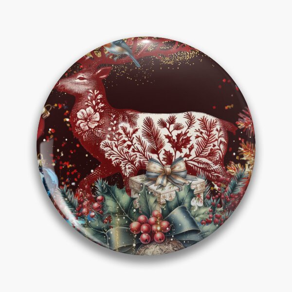 Item preview, Christmas mishmash on a bauble wheel with a deer designed and sold by DżodżoJoy.