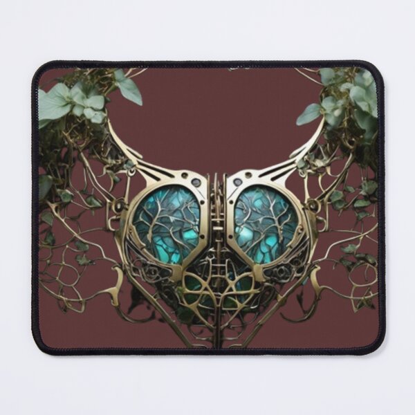 Item preview, Botanical Circuit Collar – Biomechanical Steampunk Necklace Design designed and sold by Antik by Schulz.