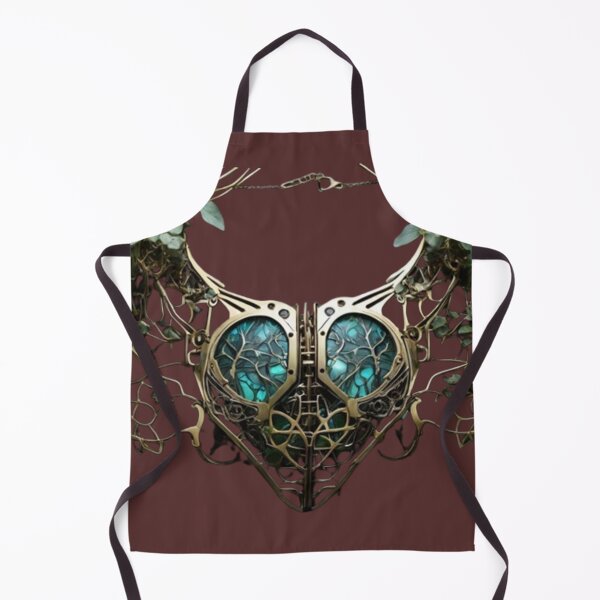 Item preview, Botanical Circuit Collar – Biomechanical Steampunk Necklace Design designed and sold by Antik by Schulz.