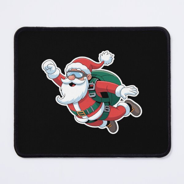 Item preview, Skydiving Parachuting Funny Christmas Santa Free Flying Fall designed and sold by DrewLeuschke.