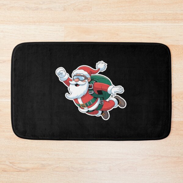 Item preview, Skydiving Parachuting Funny Christmas Santa Free Flying Fall designed and sold by DrewLeuschke.