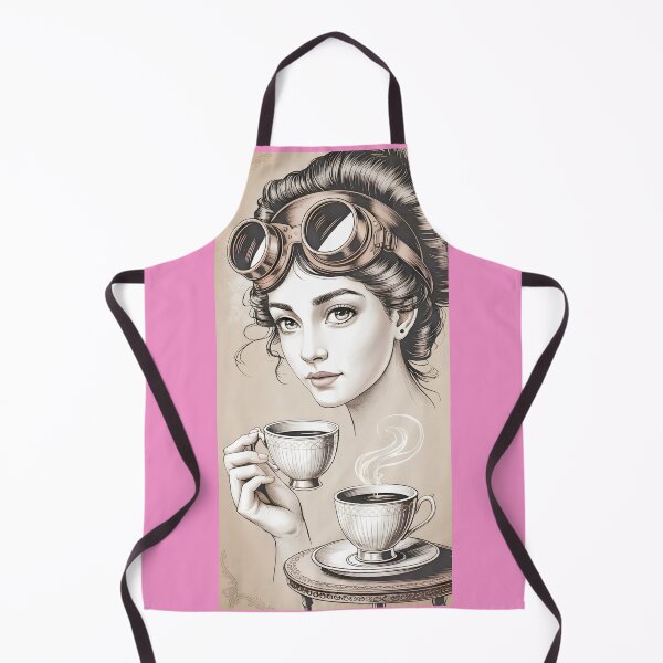 Item preview, Vintage Steampunk Lady With Coffee By Merch, Limited Edition designed and sold by KILEYMARGSHOP.