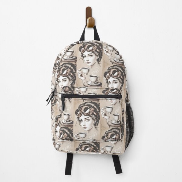 Item preview, Vintage Steampunk Lady With Coffee By Merch, Limited Edition designed and sold by KILEYMARGSHOP.