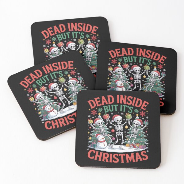 Item preview, Skeleton When You're Dead Inside but It's Christmas Skeleton designed and sold by DrewLeuschke.